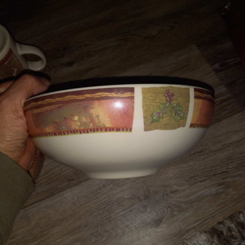 Pfaltzgraff Holiday‎ Spice Serving Bowl 8.5" Vintage